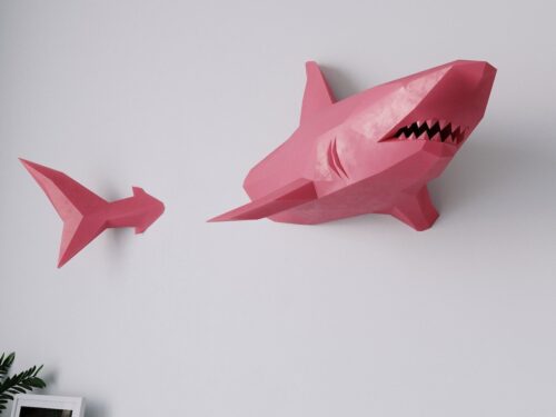 3D Shark Wall Decor for Kids