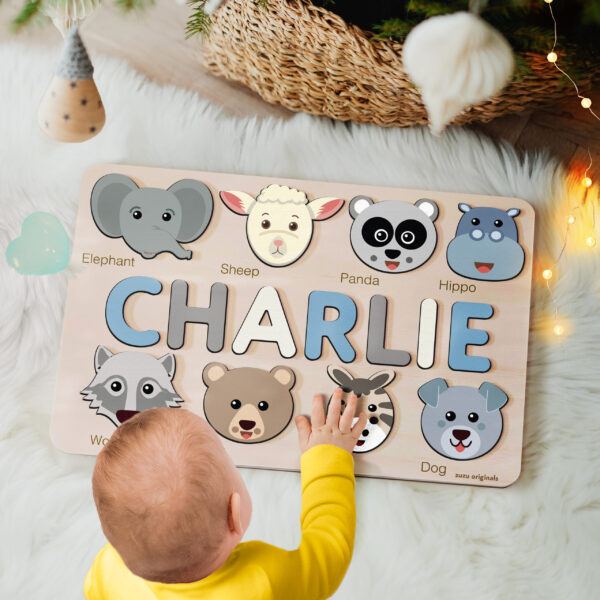 Custom Animal Name Puzzle for Kids