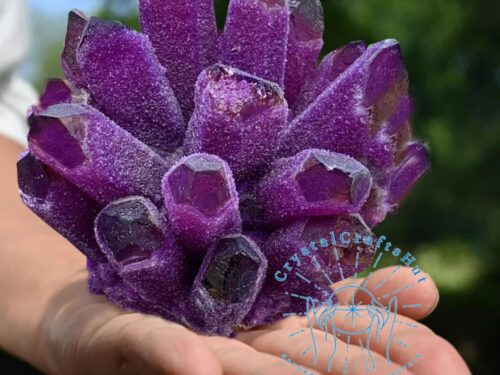 Dark Purple Amethyst Geode Cluster