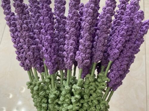 Hand Hook Lavender Bouquet - Home Decor