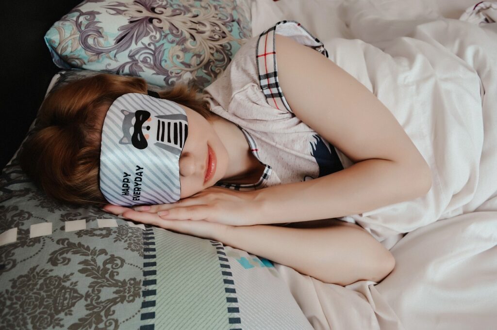 sleep mask, dream, vacation