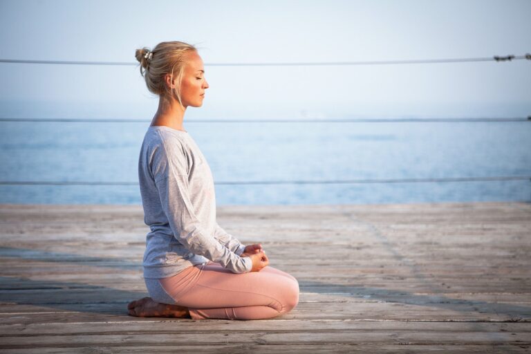 woman, relaxation, nature