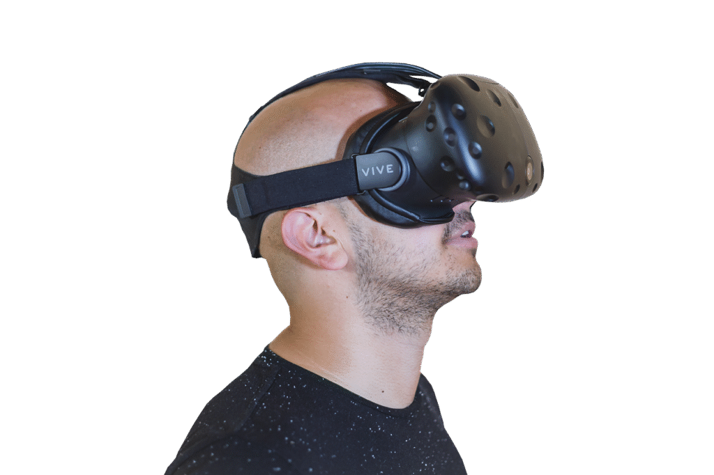 vr, bald, guy, reality, virtual, glasses, male, 3d, people, person, electronics, man, stereoscopic, smart, looking, entertainment, watching, adult, one, computer, wearable, photo, white, metaverse, movie, computing, indoors, technology, futuristic, modern, face, digital, home, gaming, gadget, innovation, headset, using, device